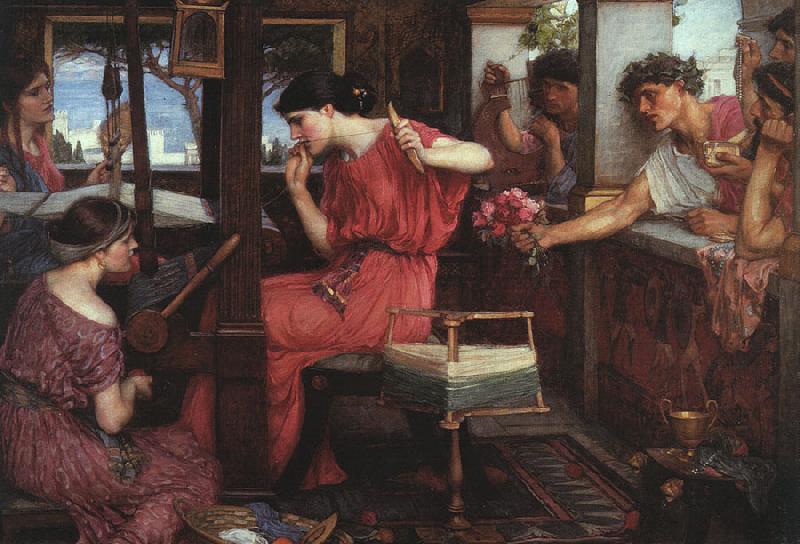 John William Waterhouse Penelope and the Suitors